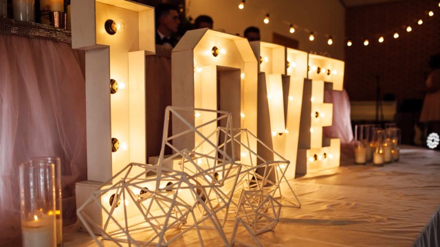 lettres lumineuses mariage
